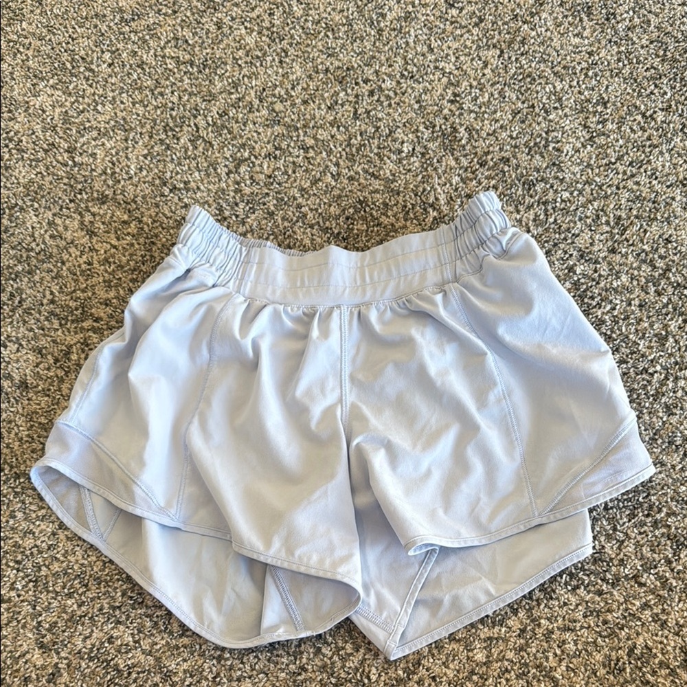 Light purple/lavender lululemon hotty hot shorts